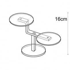Shelf stand 2 round shelf (decorative shelves)