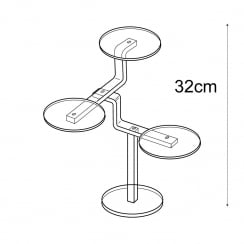 Shelf stand 3 round shelf (decorative shelves)