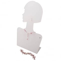Silhouette head: left facing (jewellery & fashion display)