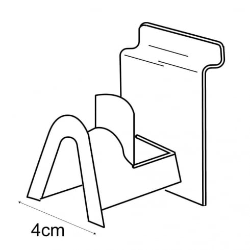 Single pair glasses folded arm display slatwall