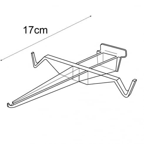 Single pair glasses open arm display slatwall