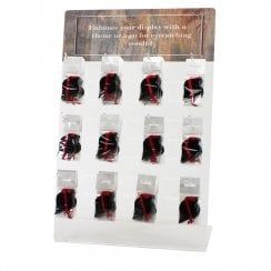 Slotted display panel with printed header + 12x H57100