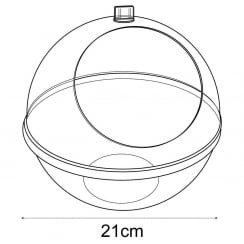 Spherical pick bin   (containers & tubs: shop equipment)
