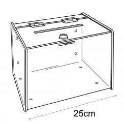 Suggestion box   (acrylic tubs & containers)