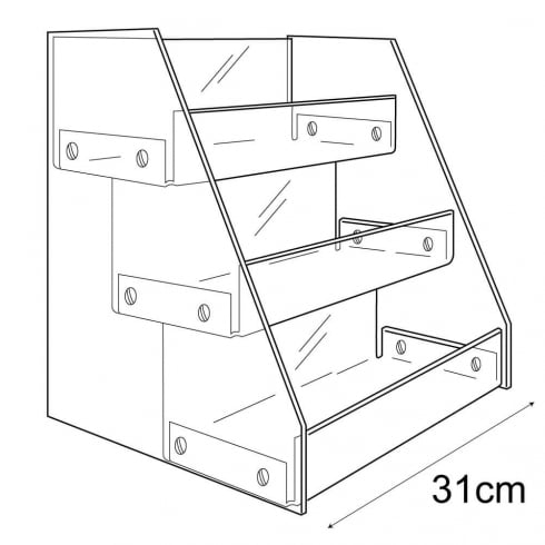 Tiered tray   (tiered acrylic tray)
